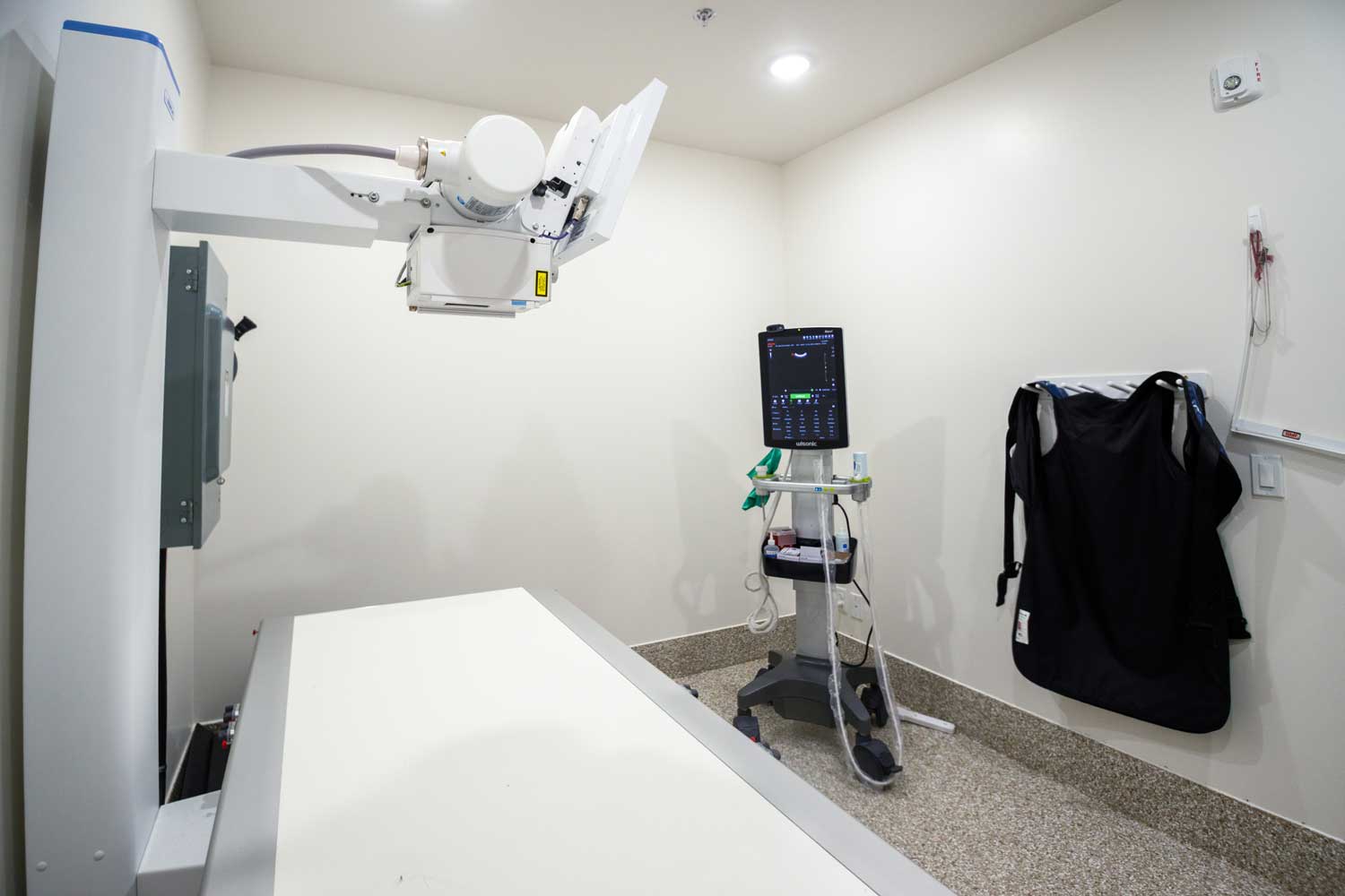 Veterinary diagnostic imaging room for pets